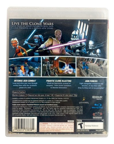 Star Wars The Clone Wars: Republic Heroes - Mídia Física Ps3 (Usado)