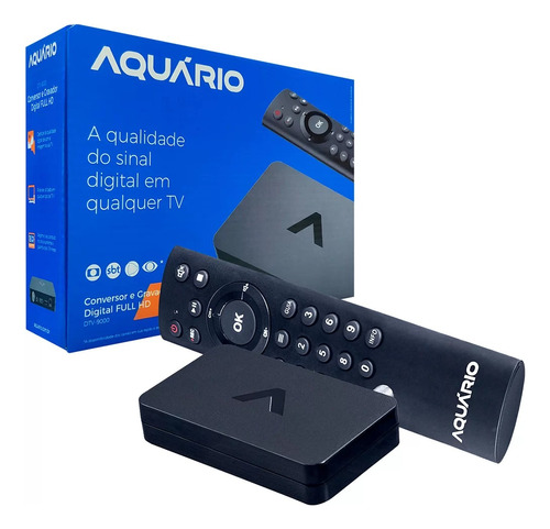 Conversor E Gravador Digital Dtv-9000 Aquário Hdmi E Usb