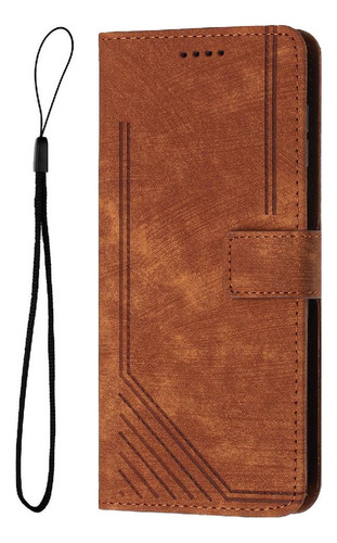 Funda Para Motorola Moto Edge 50 Fusion 5g Pu Cuero Lateral