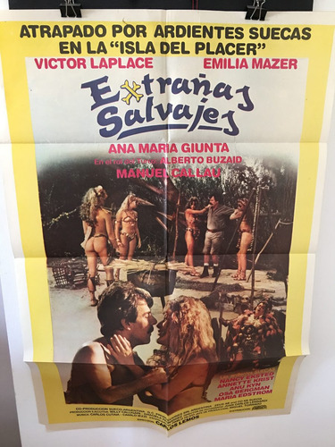 Afiche De Cine Original - Extrañas Salvajes