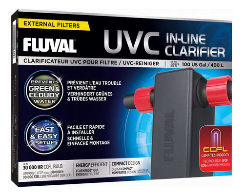 Fluval Uvc Clarificador De Agua En Linea Acuarios 400 Ltrs.