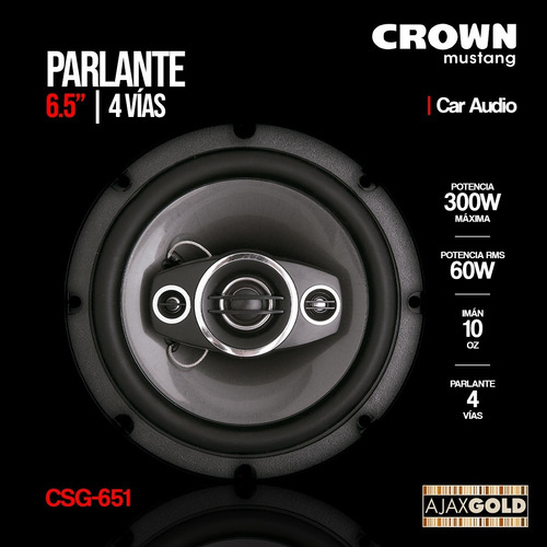 Imagen 4 de 9 de Combo Estereo Auto Bluetooth Usb + Parlantes 60w Rms Hi Bass