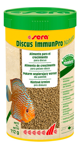 Sera Discus Immunpro Nature - 112g - Ração Peixes