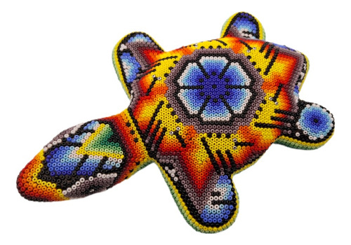 Figura De Tortuga Enchaquirada - Arte Huichol