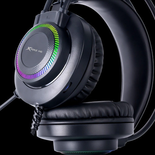 Imagen 2 de 2 de Auriculares Xtrike-me Gamer Negro Gh-509