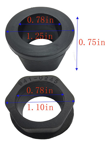 Buje De Brida Hexagonal Para Cub Cadet Y Craftsman Paquete D