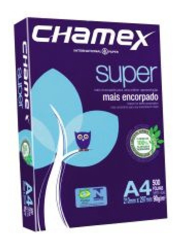 Papel Fotocopia Chamex A4 90 Grs, Blanco Paq. De 500 Hojas