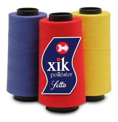 Linha Para Costura Setta Xik Fio 120 Cone De 5000 Jds Cor 2038-azul Turquesa