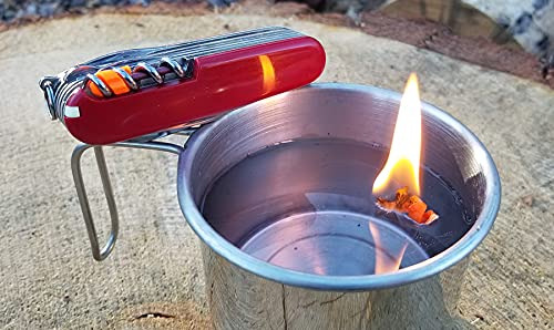 Helix Tinder Para Arrancadores De Fuego Fireant Y Firefly - Yesca Para Cuchillo Suizo Victorinox (naranja De Alta Visibilidad, 12 Unidades) De Repuesto Para Fireant