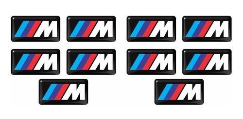 Emblema Logotipo Bmw M3 M5 M6 Kit Com 10 Und Bw38