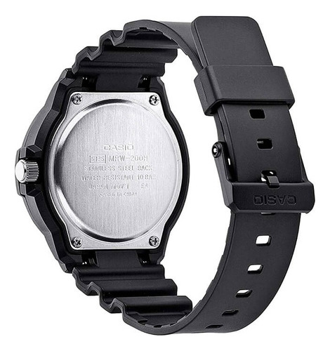 Reloj Hombre Casio Mrw-200h-1bv Fechador Marco Giratorio