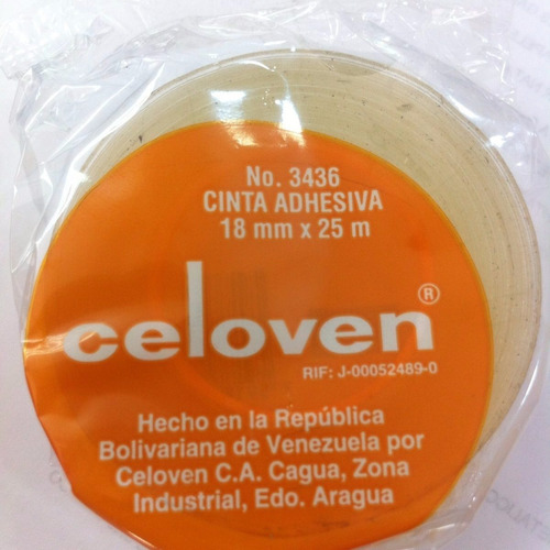 Cinta Celoven Transparente 18 Mm X 25 Mts 3436 Oficinatuya