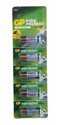 Imagen 1 de 1 de Pila Batería 23a Alto Voltage 12v Para Control Porton Pack 5