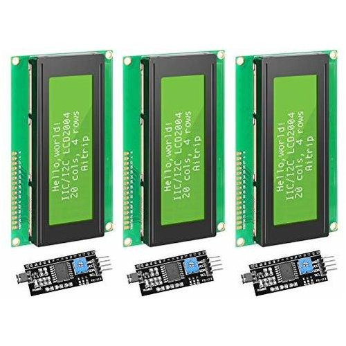 Módulo Lcd Atrip Iic I2c, Adaptador B, 3 Unidades, 2004, 20x