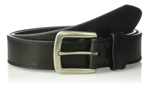 Berne Workwear Cinturón De Cuero Sandkan Para Hombre, Negro,