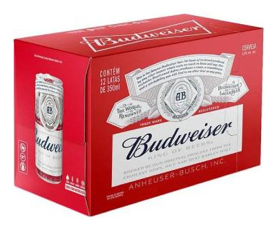 Cerveja Budweiser 350ml Lata 12 Mais Vendido Caixa