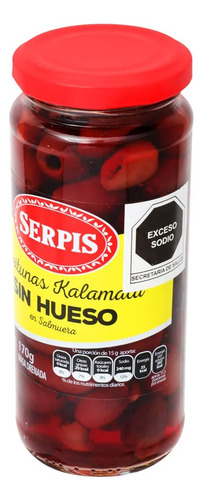 Aceitunas Kalamata Sin Hueso Serpis 340 G