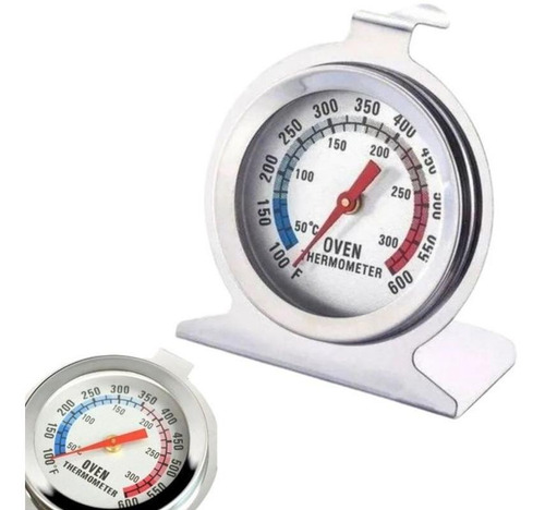 Termômetro Analógico Forno 300° Alta Qualidade Inox Cozinha