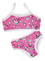 Comprar Kit 5 Conjunto Menina Top Sutiã E Calcinha Moça Juvenil 