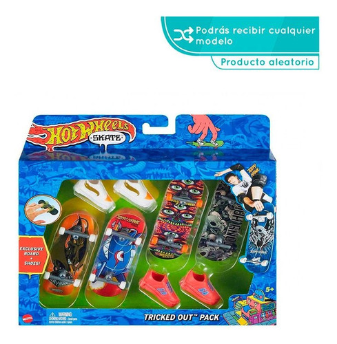 Pack Hot Wheels De 4 Skate