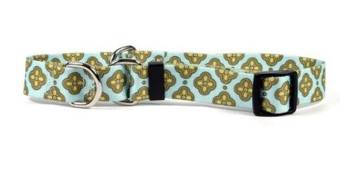 Yellow Dog Diseño Martingala Slip Collar, Cleo Azul, Grande 