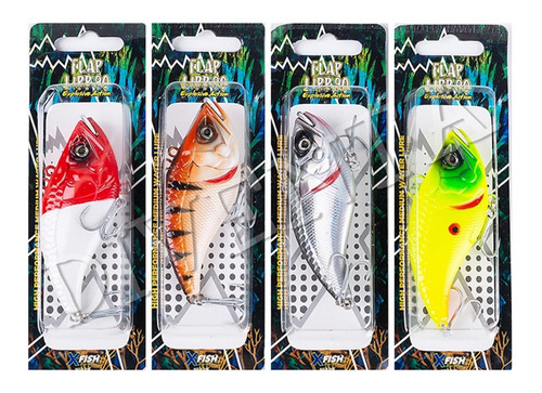 Imagen 1 de 1 de Set 4 Señuelos Xfish Stike Flap Lipp Tararira Dorado Surubi