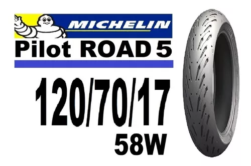 Michelin Road 5 GT Moto Bicicleta Neumático 120/70/ZR17 58W delantero 1207017 