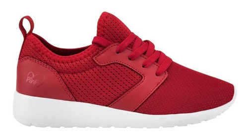 Tenis Casual Pink Rojo Mujer