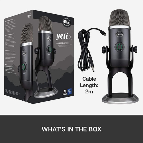 Micrófono Usb Profesional Blue Yeti X, Grabación / Streaming