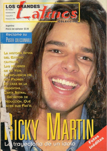 Revista Los Grandes Latinos Nro. 1 * Ricky Martin * 1996