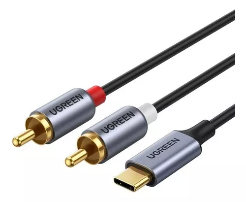 Cable de audio auxiliar USB C a jack de 0.138 in para altavoz estereo de  coche