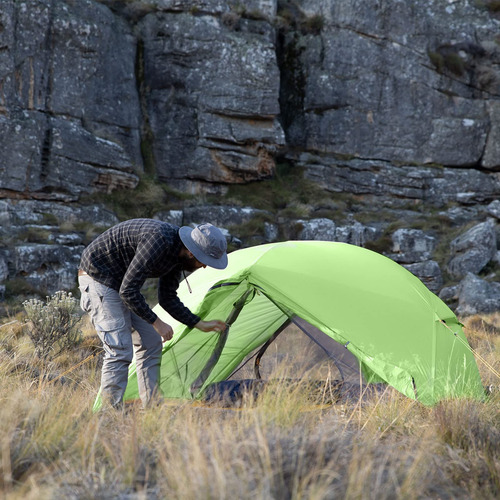 Carpa Independiente Naturehike Nh17t007-m Mostaza Verde-20d Nylon
