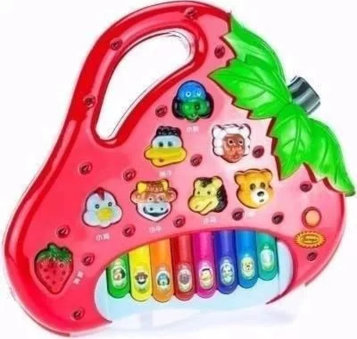 Piano Pianinho Musical Teclado Infantil Barulho De Animais.