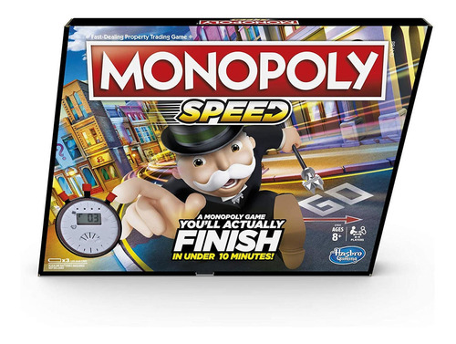 Monopoly - Speed - Juego De Mesa - Hasbro