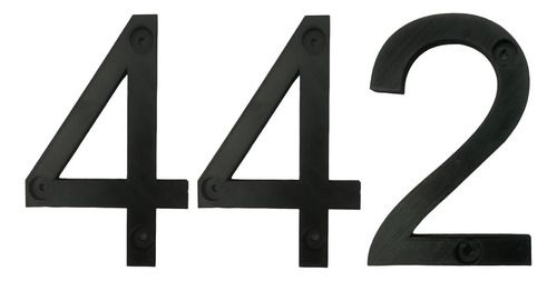 3d Números Para Casas, Mxgnb-442, Número 442, 17.7cm Altura,