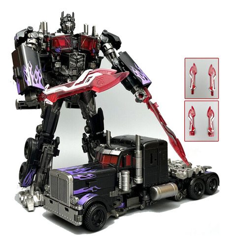 Nueva Miniatura Deformable Oscura De Transformers Optimus Pr