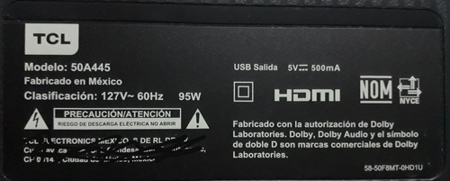 Botonera Tcl 50a445 40-d6001a-irg1LG (Usado)