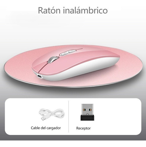 Mause Inalambrico Mouse Recargable 2.4g Ratón Juego Maus