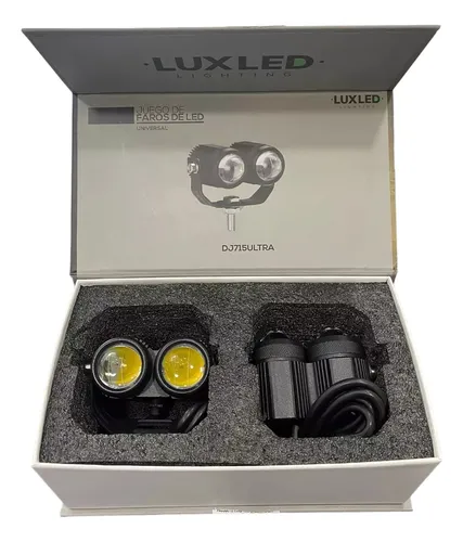 comprar Juego De Bi-faros Duales Led Blanco+ambar+flash Con Lupa