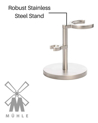 Mühle Rocca Juego De Afeitado De Acero Inoxidable Mate Para