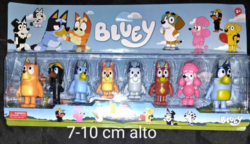 Set Figuras Bluey Y Bingo 8 Personajes Genérico