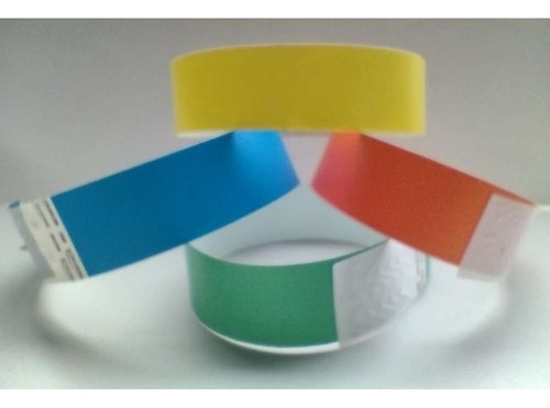 600 Pulseiras De Identificação Com Cores Sortidas Med - Míni