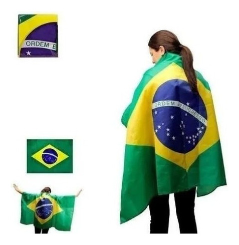 Bandera de la Copa Mundial de Gran Barata de Brasil con acabado