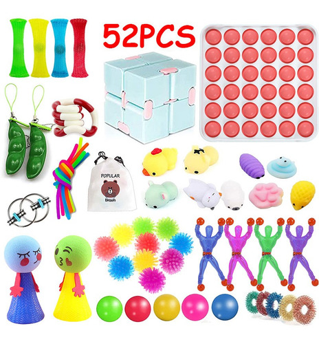 Sensory Toys, Figetget Toys (52 Unidades), Bolsas De Piñata