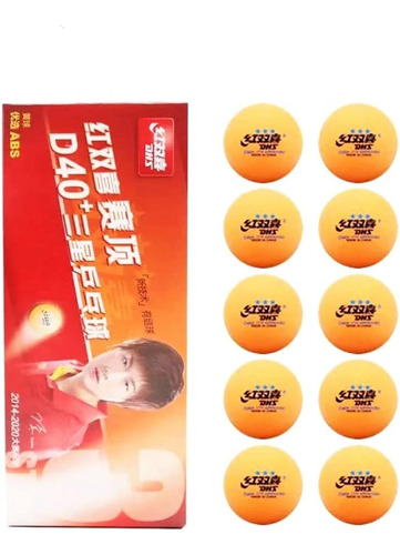 10 pelotas de tenis de mesa DHS 40+ Professional 3 Stars