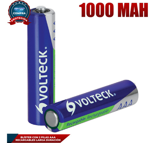 Pila Aaa Volteck Recargable 47205
