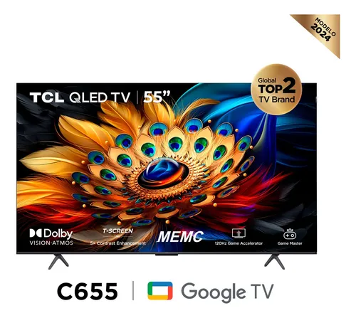 Tv Tcl 55 Qled 4k Uhd Google Tv Smart Tv 55c655