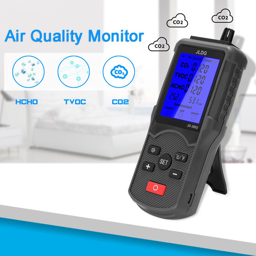 Imagen 6 de 9 de Medidor Multifuncional De La Calidad Del Aire Tvoc De Co2