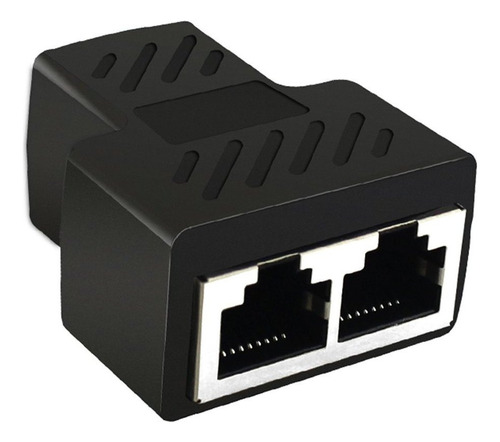 1 A 2 Vías Rj45 Ethernet Lan Network Splitter Doble Adapte