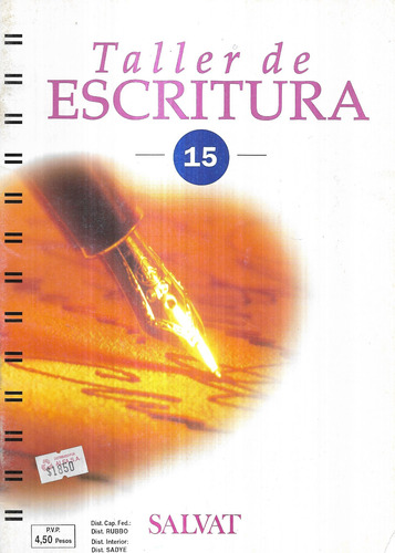 Taller De Escritura 15 Pensar Hablar Escribir / Salvat